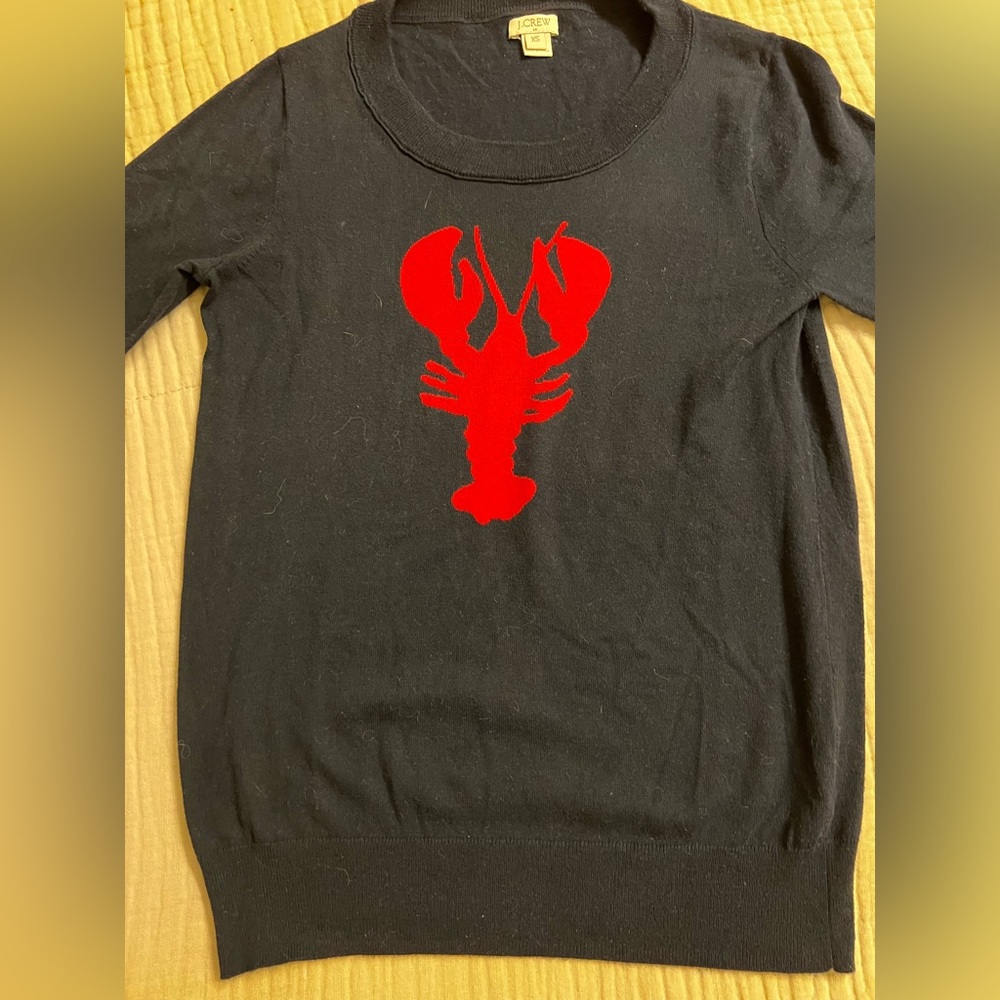 J. Crew Lobster lightweight sweater